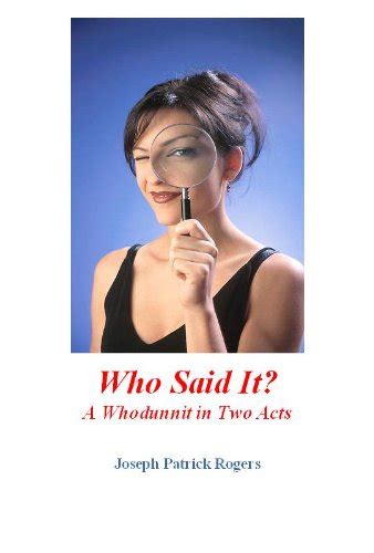 who said it? a whodunnit in two acts Epub